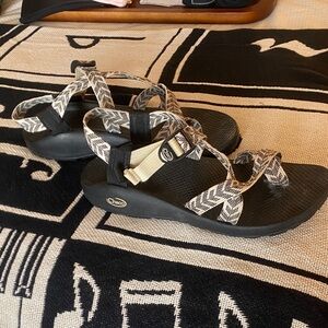 Chaco Women's Sandals in Black and Tan